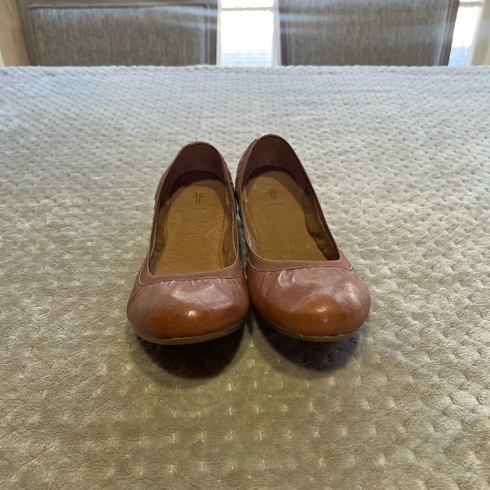 Brown Leather Women's Flats